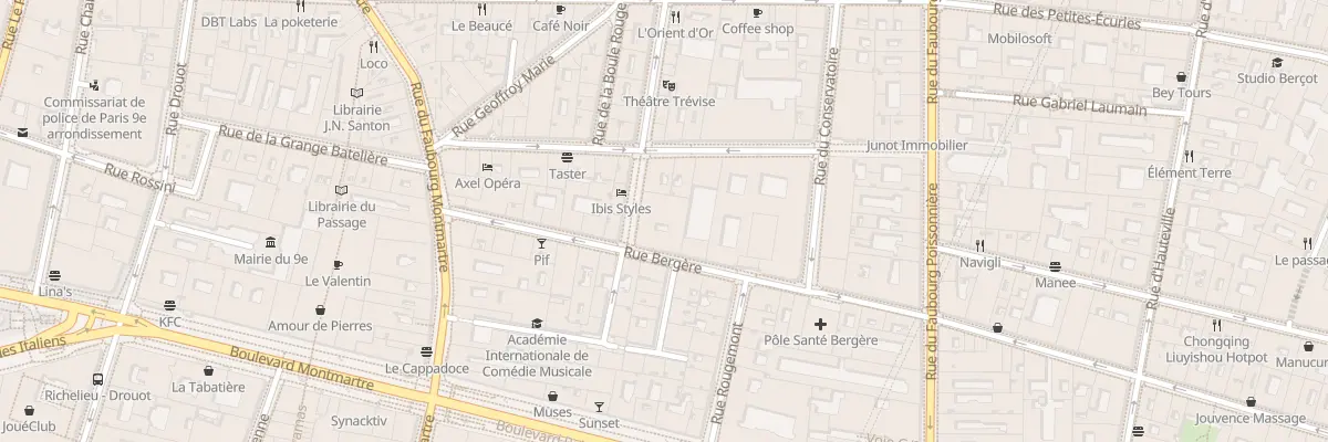 Plan du 4 Rue de Trévise à Paris 9e Arrondissement