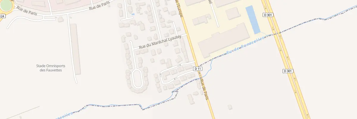 Plan du 2T Rue du Maréchal Lyautey à Domont
