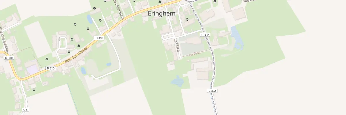 Plan du 60 Vc La Place à Eringhem