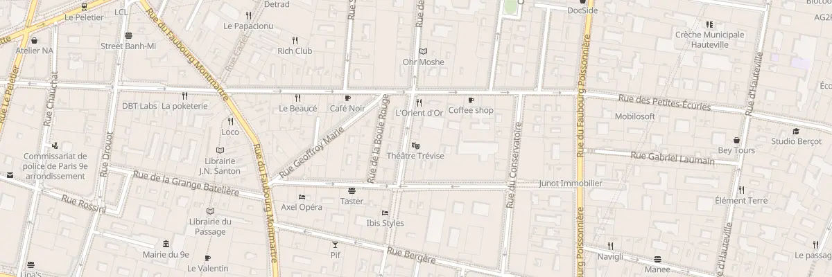 Plan du 16 Rue de Trévise à Paris 9e Arrondissement