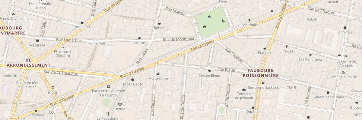 Plan du 49 Rue de Trévise à Paris 9e Arrondissement