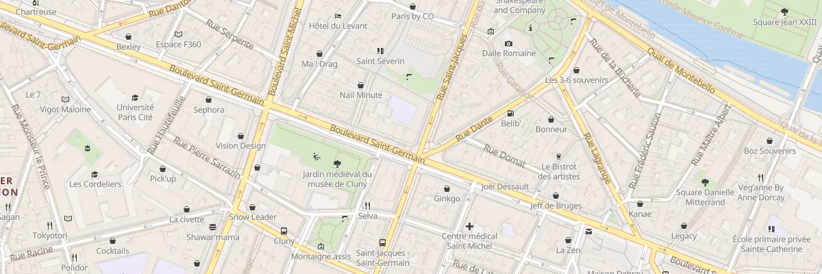 Plan du 84 Bd Saint-Germain à Paris 5e Arrondissement