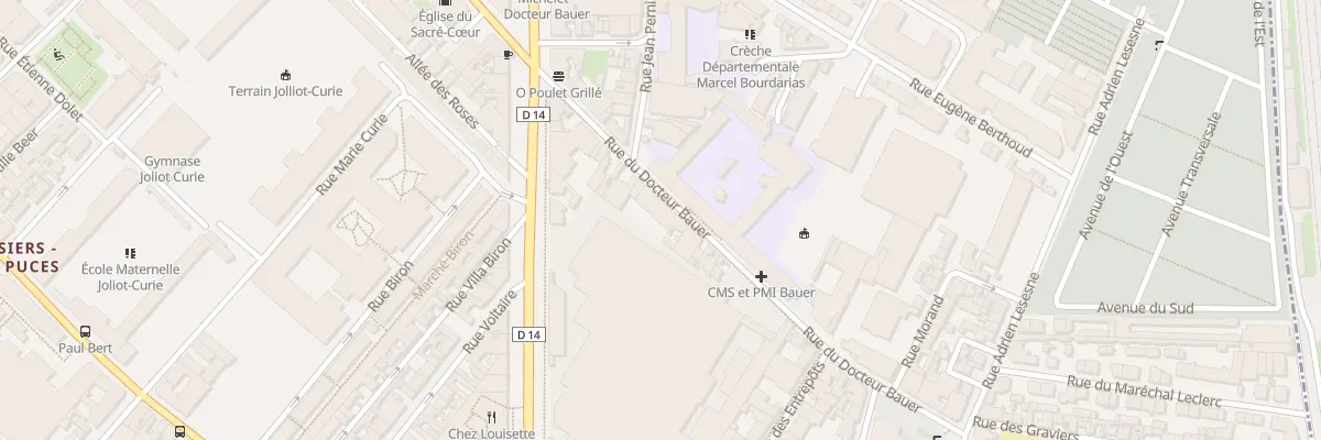 Plan du 126 Rue du Docteur Bauer à Saint-Ouen-sur-Seine