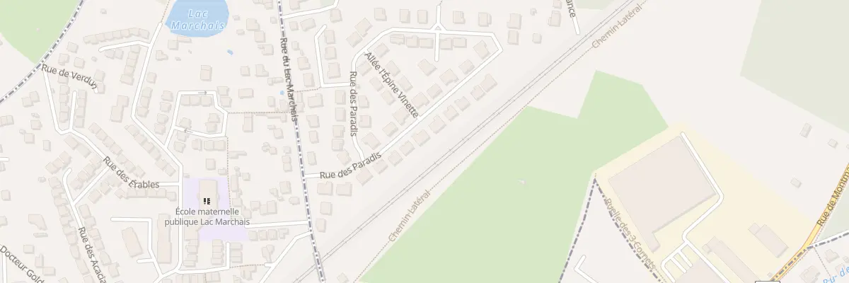 Plan du 13 Rue des Paradis à Groslay