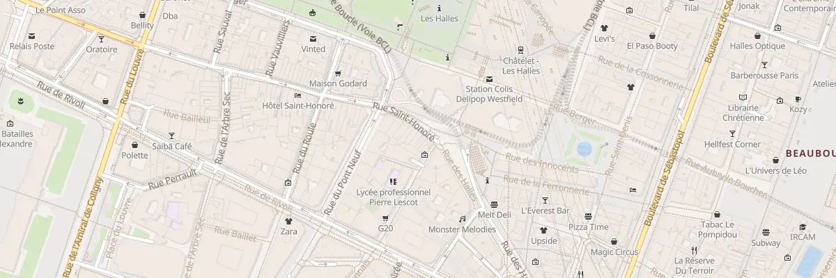 Plan du 41 Rue Saint-Honoré à Paris 1er Arrondissement