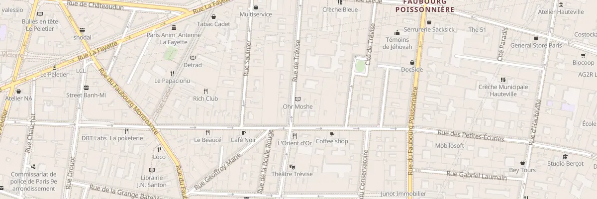Plan du 26 Rue de Trévise à Paris 9e Arrondissement