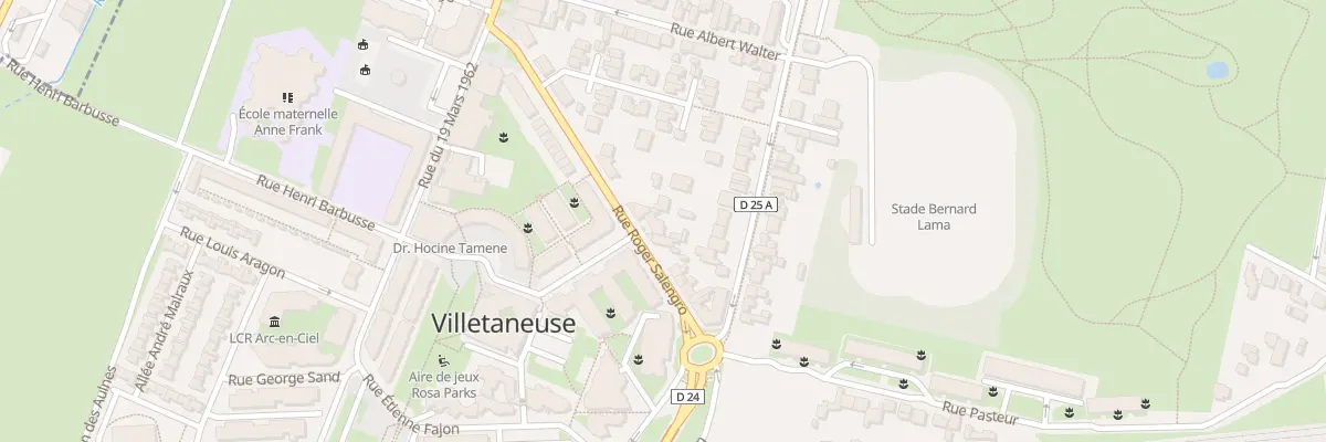 Plan du 16 Rue Roger Salengro à Villetaneuse