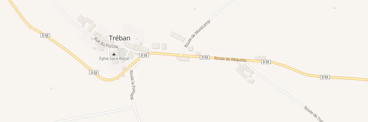 Plan du 5014 La Besse à Tréban