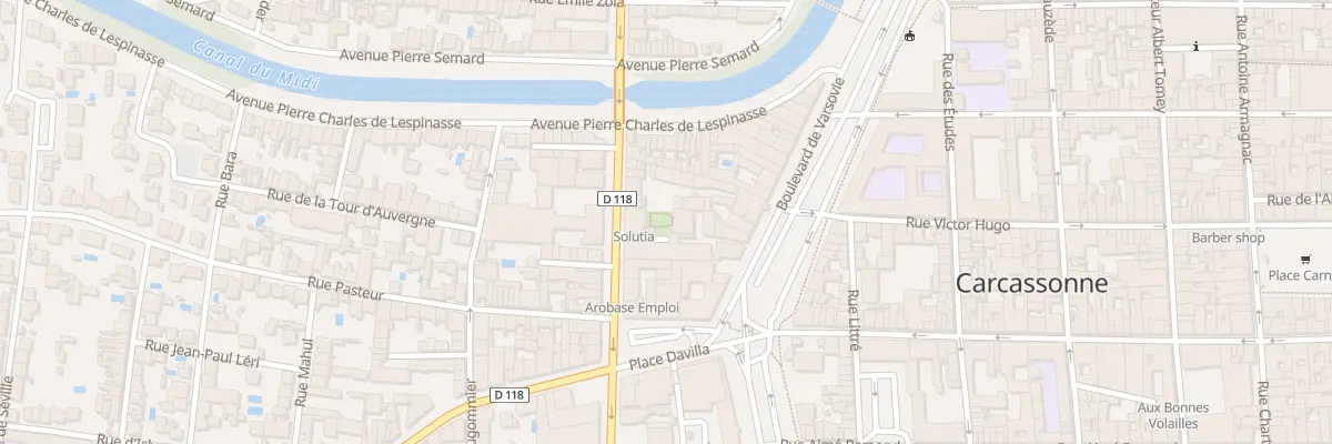 Plan du 54 All d’Iéna à Carcassonne