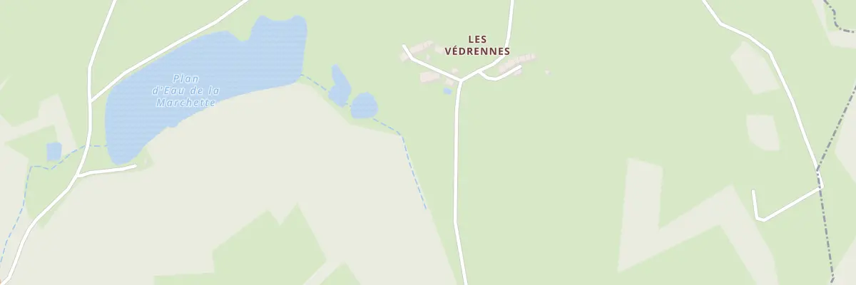 Plan du 5180 Les Vedrennes à La Villetelle