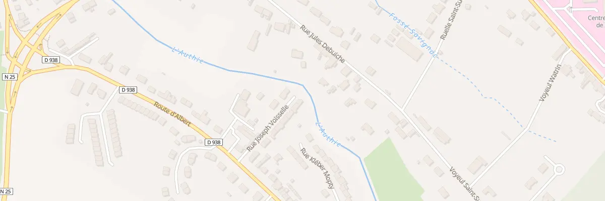 Plan du 10 Rue Joseph Voisselle à Doullens