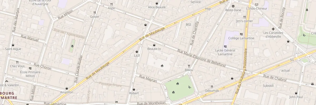 Plan du 37 Rue M. Eleonore de Bellefond à Paris 9e Arrondissement