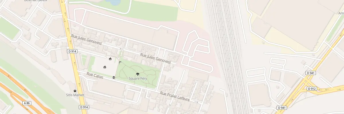 Plan du 45 Rue Jules Genovesi à Saint-Denis