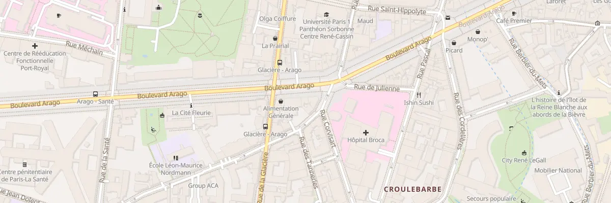 Plan du 47 Bd Arago à Paris 13e Arrondissement