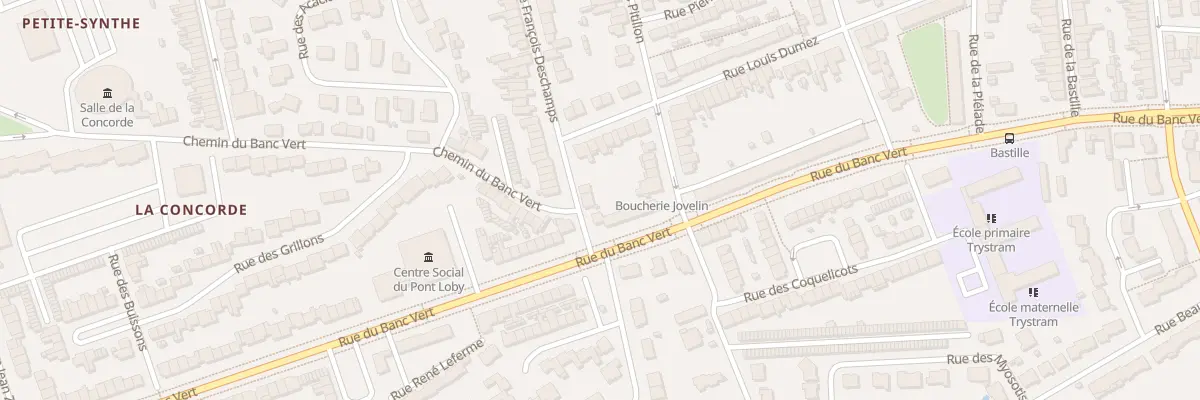 Plan du 93 Rue Deschamps à Dunkerque