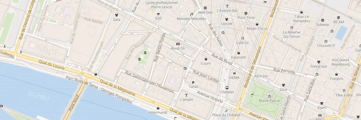 Plan du 3 Rue des Deux Boules à Paris 1er Arrondissement