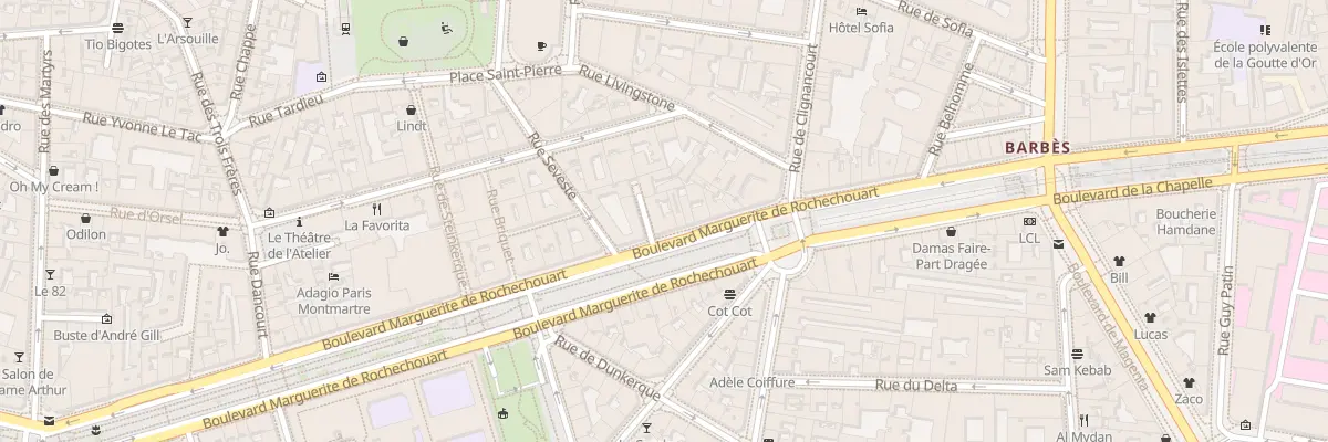 Plan du 52 Bd Marguerite de Rochechouart à Paris 18e Arrondissement