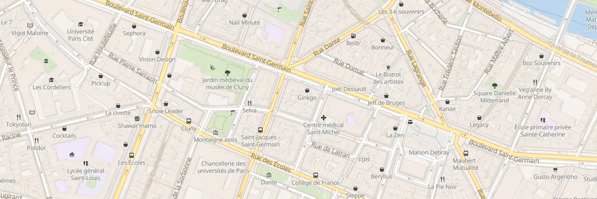 Plan du 55 Rue Saint-Jacques à Paris 5e Arrondissement