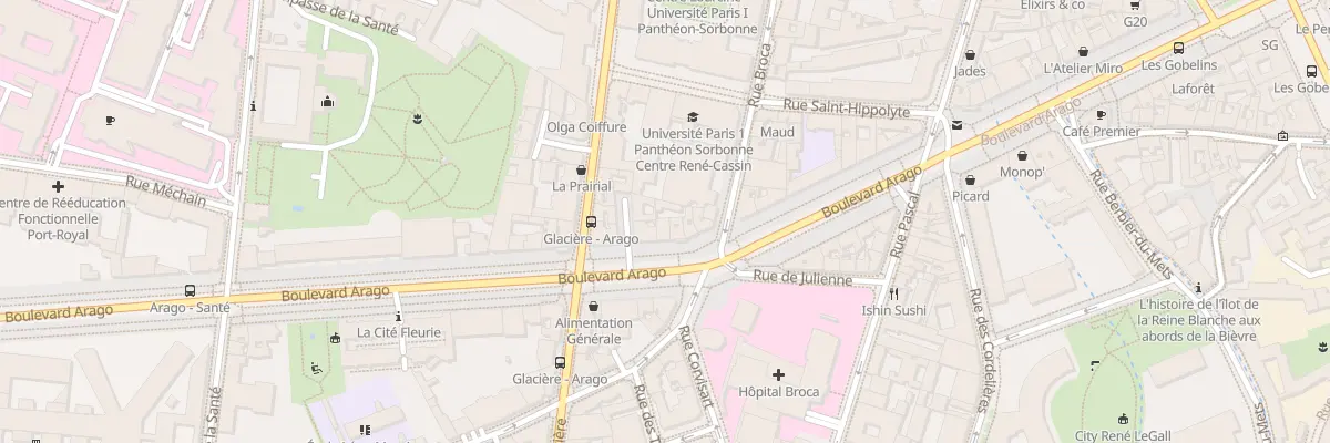 Plan du 42 Bd Arago à Paris 13e Arrondissement