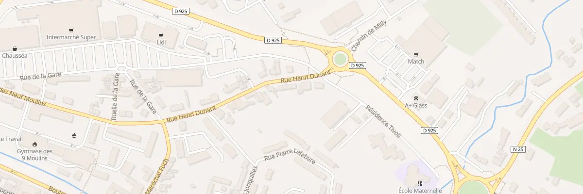 Plan du 19 Rue Henri Dunant à Doullens