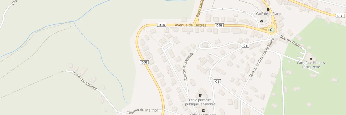 Plan du 8 Rue des Pyrénées à Lacrouzette
