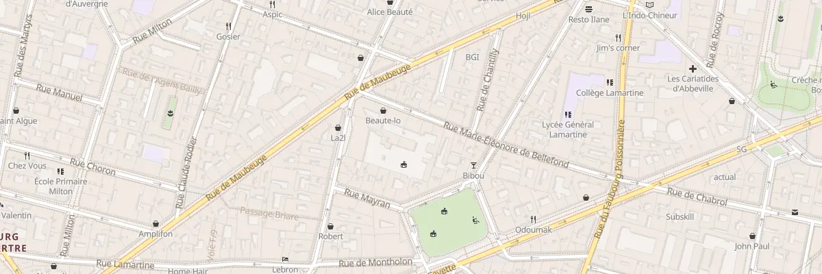 Plan du 35 Rue M. Eleonore de Bellefond à Paris 9e Arrondissement