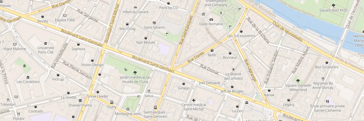 Plan du 33 Rue Saint-Jacques à Paris 5e Arrondissement