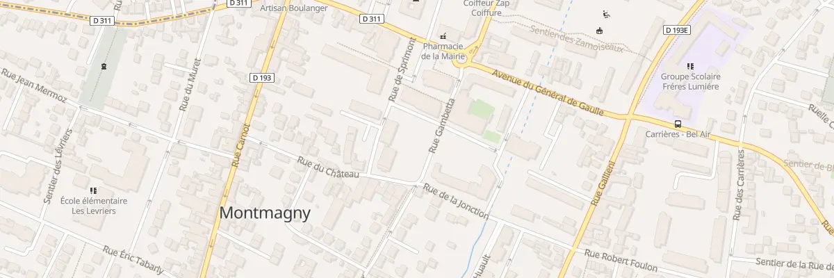 Plan du 4 Rue Gambetta à Montmagny