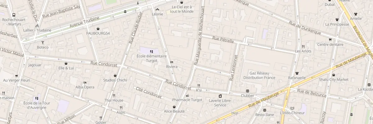 Plan du 59B Rue Marguerite de Rochechouart à Paris 9e Arrondissement