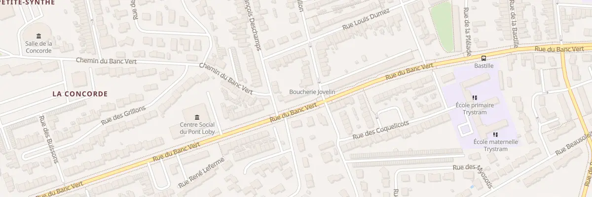 Plan du 1428 Rue du Banc Vert à Dunkerque