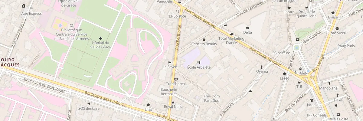Plan du 15 Rue Berthollet à Paris 5e Arrondissement