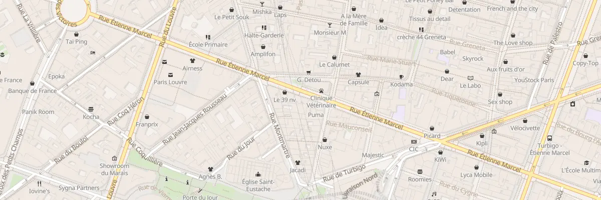Plan du 37 Rue Étienne Marcel à Paris 1er Arrondissement