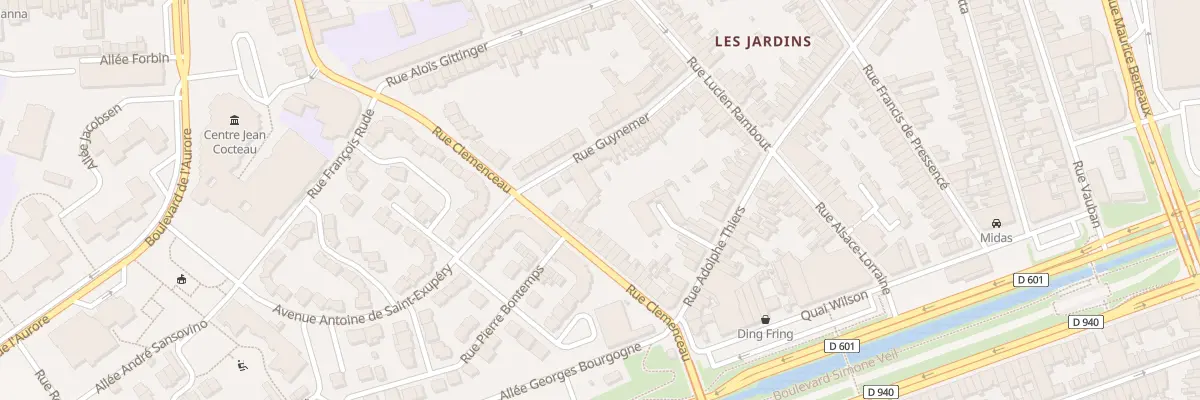 Plan du 95 Rue Clemenceau Saint Pol à Dunkerque