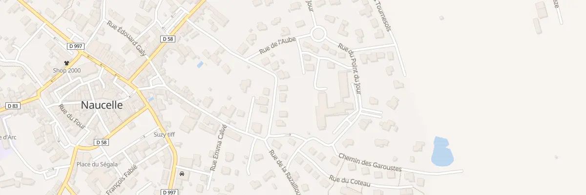 Plan du 13 Rue de la Fontanelle à Naucelle
