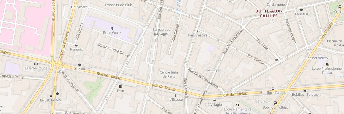 Plan du 29 Vla Daviel à Paris 13e Arrondissement