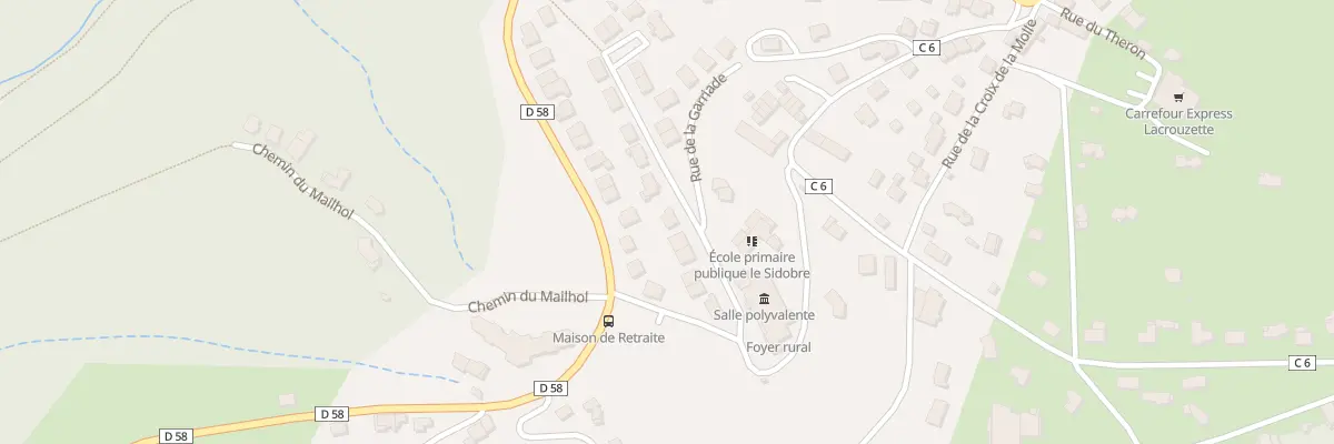 Plan du 11 Rue des Pyrénées à Lacrouzette