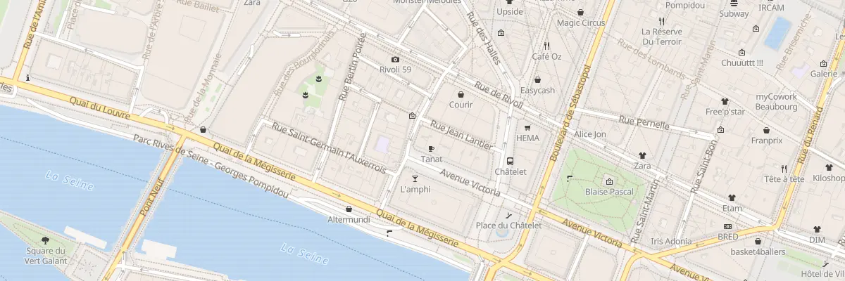 Plan du 24 Av Victoria à Paris 1er Arrondissement