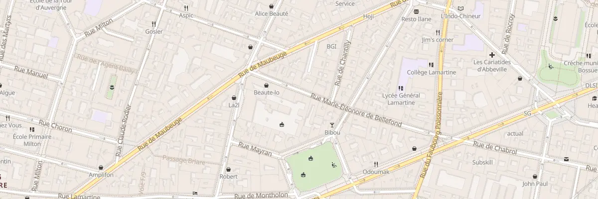 Plan du 33 Rue M. Eleonore de Bellefond à Paris 9e Arrondissement