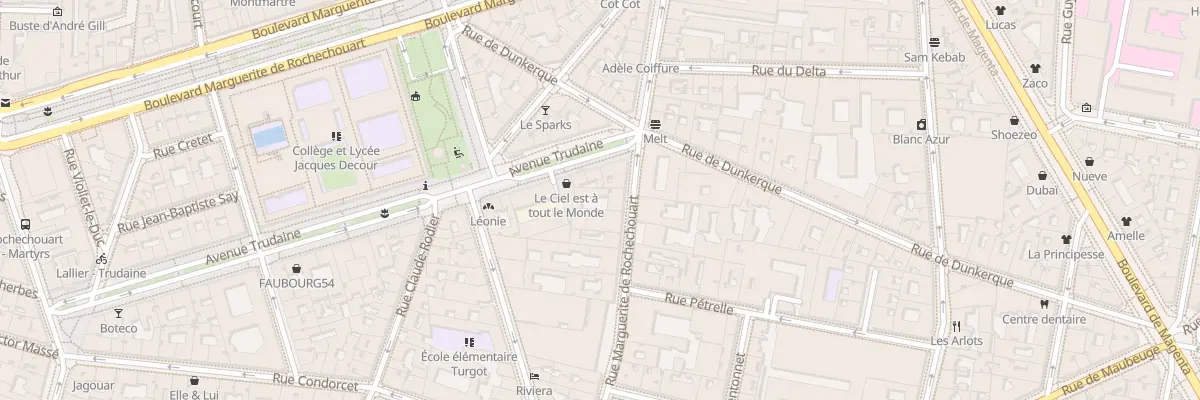 Plan du 75 Rue Marguerite de Rochechouart à Paris 9e Arrondissement