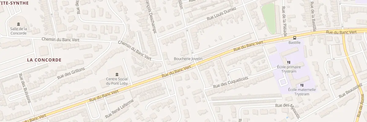 Plan du 1412 Rue du Banc Vert à Dunkerque