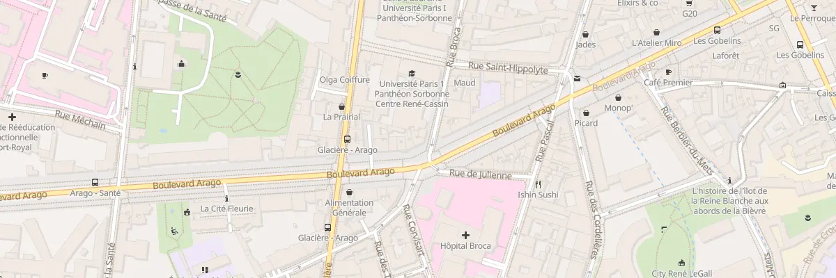 Plan du 36 Bd Arago à Paris 13e Arrondissement