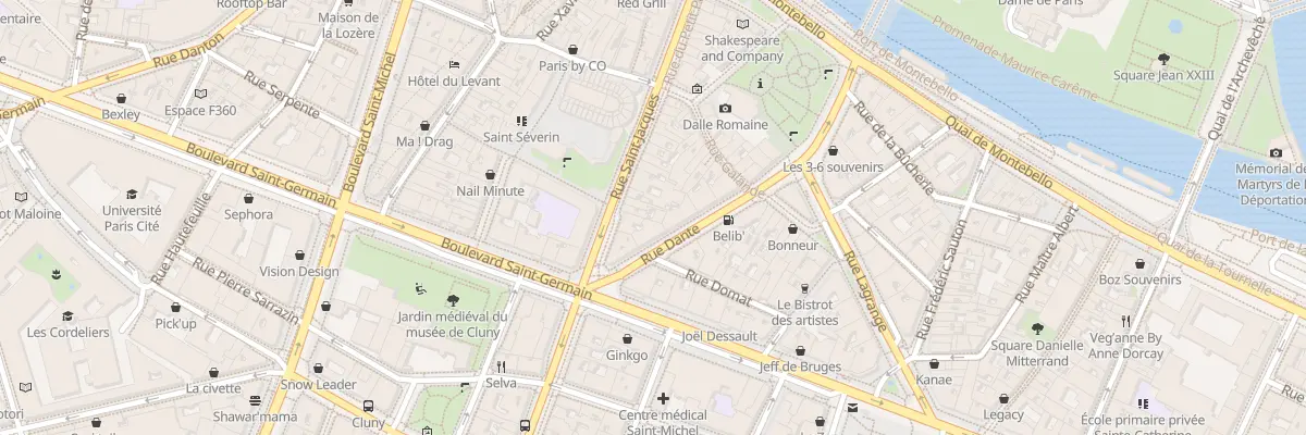 Plan du 27 Rue Saint-Jacques à Paris 5e Arrondissement