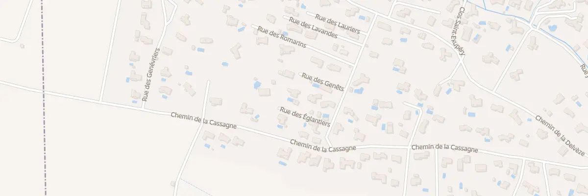 Plan du 62 Rue des Eglantiers à Villemoustaussou