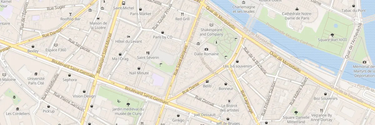 Plan du 15 Rue Saint-Jacques à Paris 5e Arrondissement