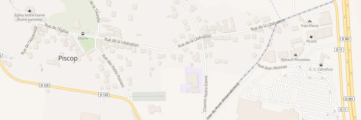 Plan du 22 Rue de la Libération à Piscop