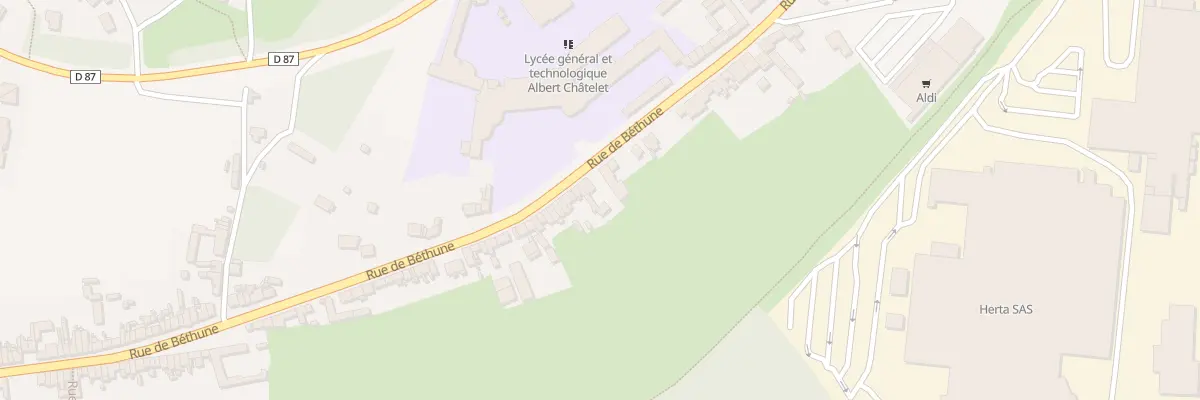 Plan du 160C Rue de Bethune à Saint-Pol-sur-Ternoise