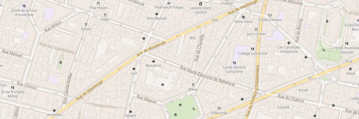 Plan du 30 Rue M Eleonore de Bellefond à Paris 9e Arrondissement