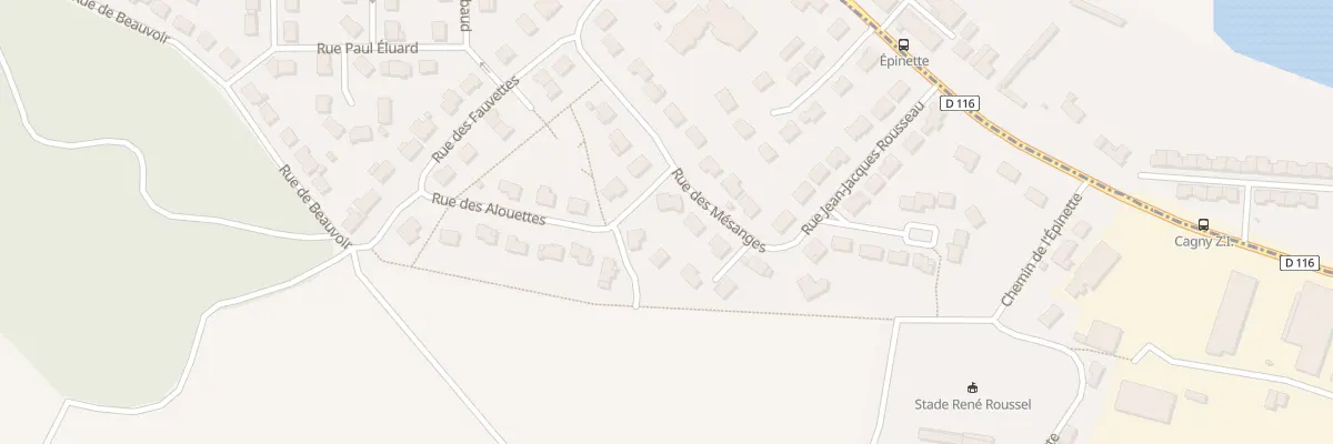 Plan du 14 Rue des Alouettes à Cagny