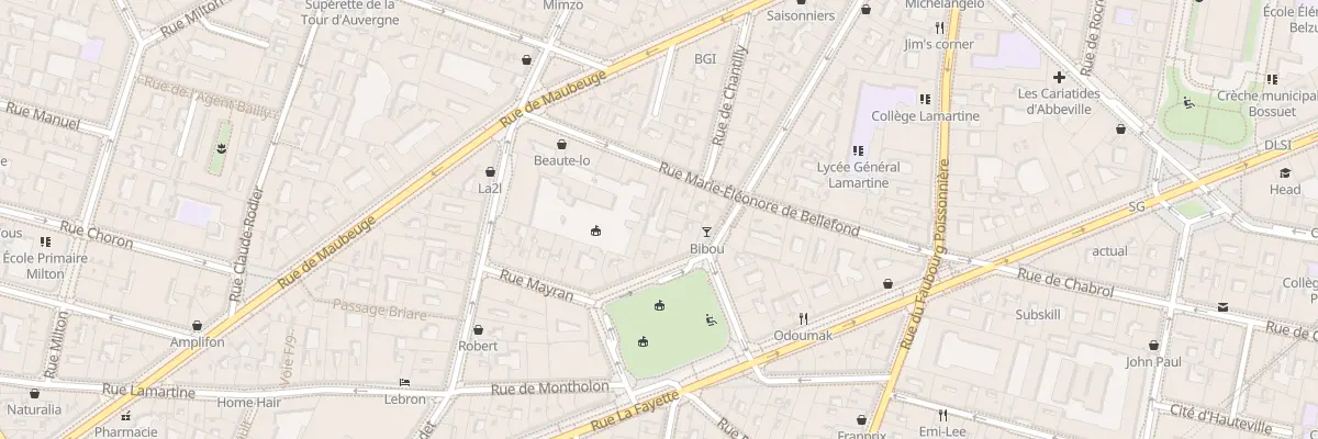 Plan du 29 Rue M. Eleonore de Bellefond à Paris 9e Arrondissement