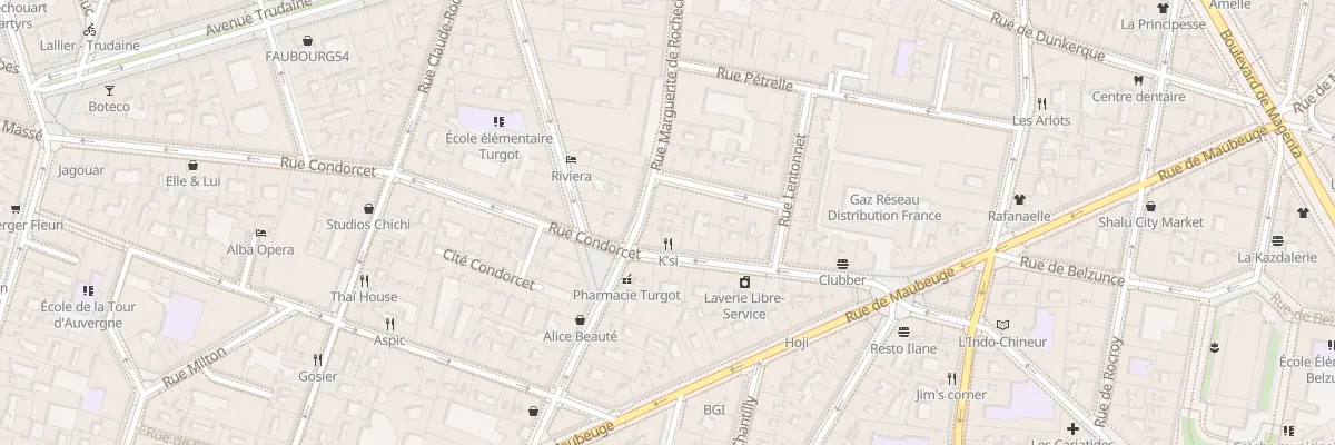 Plan du 48 Rue Marguerite de Rochechouart à Paris 9e Arrondissement